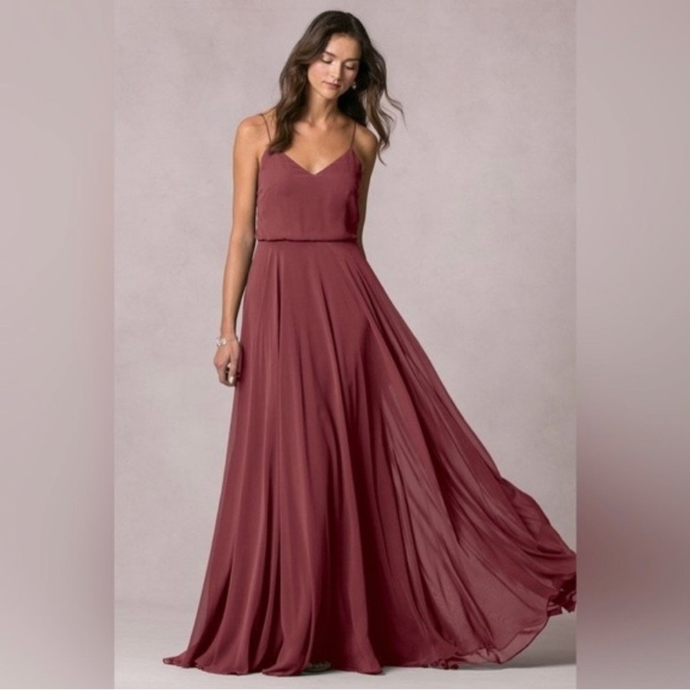 Jenny Yoo Cinnamon Rose Inesse Dress sz 8
